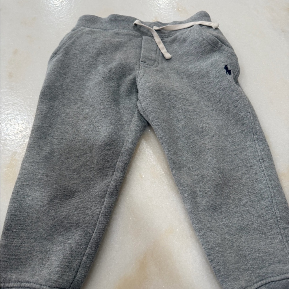 Ralph Lauren Kids Heather Gray Jogger Sweatpants
